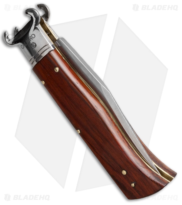 AGA Campolin 7.5" Calibro Humpback Automatic Knife Cocobolo (3.4" Satin)