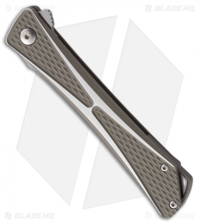 CRKT Crossbones Liner Lock Knife Aluminum (3.5" Satin) 7530