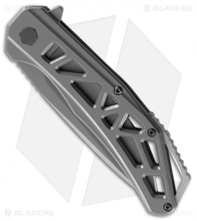 CRKT Gusset Frame Lock Knife Gray (3.5" Gray) K330GGP