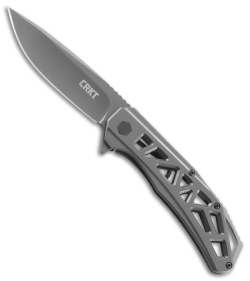 CRKT Gusset Frame Lock Knife Gray (3.5" Gray) K330GGP