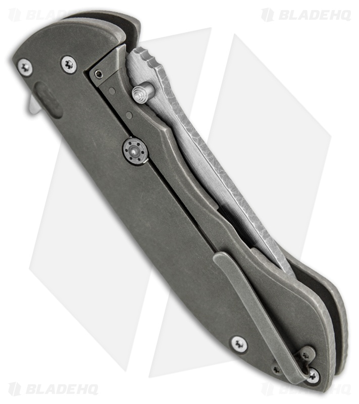 Ferrum Forge Pretium Flipper Knife Titanium (3.5" Plain)