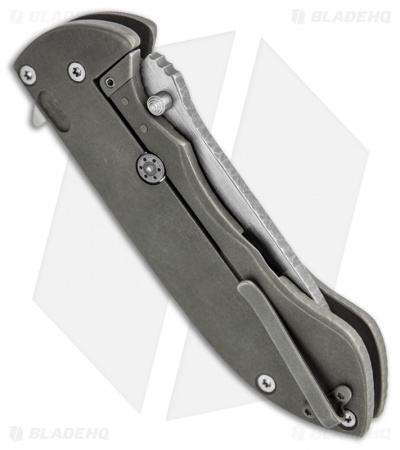 Ferrum Forge Pretium Flipper Knife Titanium (3.5" Plain)