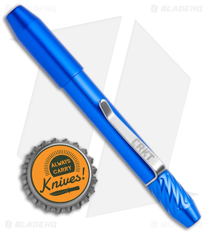 CRKT Techliner Super Shorty Aluminum Pen (Blue) TPENBOND2