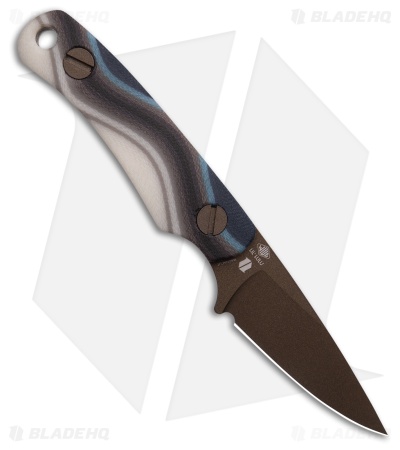 KNAFS Little Lulu Fixed Blade Knife Salt Flats Micarta (1.9" Copper)