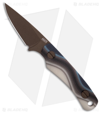 KNAFS Little Lulu Fixed Blade Knife Salt Flats Micarta (1.9" Copper)