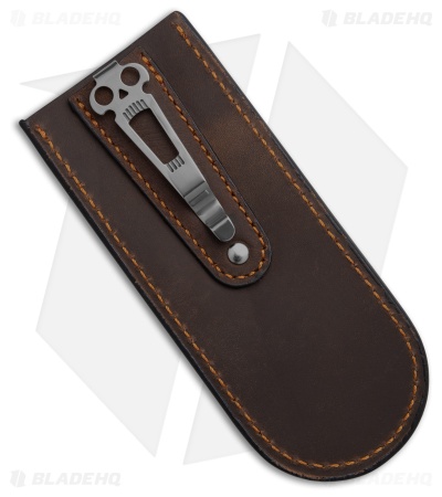 Daggerr Knives Boris Britva Cleaver Liner Lock Knife Brown Micarta (4.4" Satin)