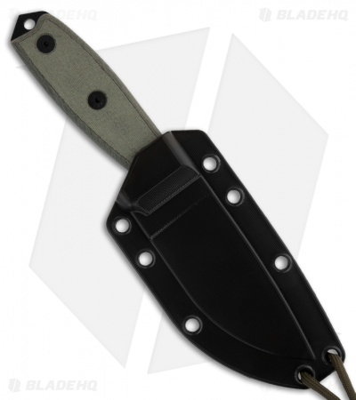 ESEE Knives ESEE-3S-B Knife Black Sheath (3.88" Black Serr)