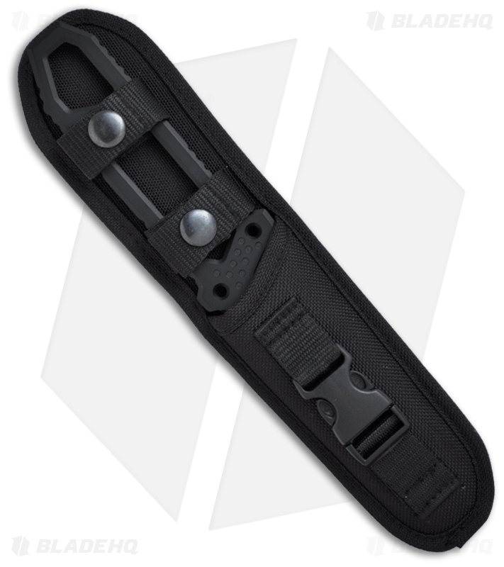 Mantis Pry Bar Knife Fixed Blade Tactical (4.5" Black Plain) MF-1