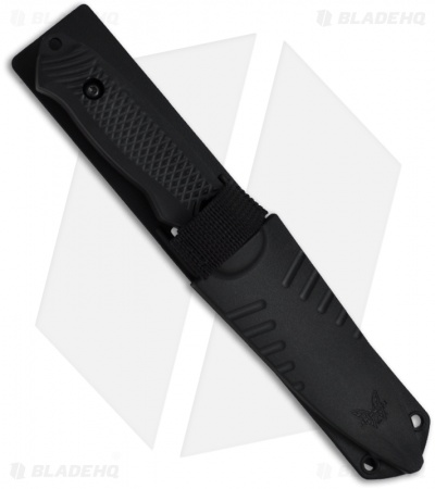 Benchmade Nim Cub II Knife 147SBK Drop Point Fixed Blade (3.5" Black Serr)