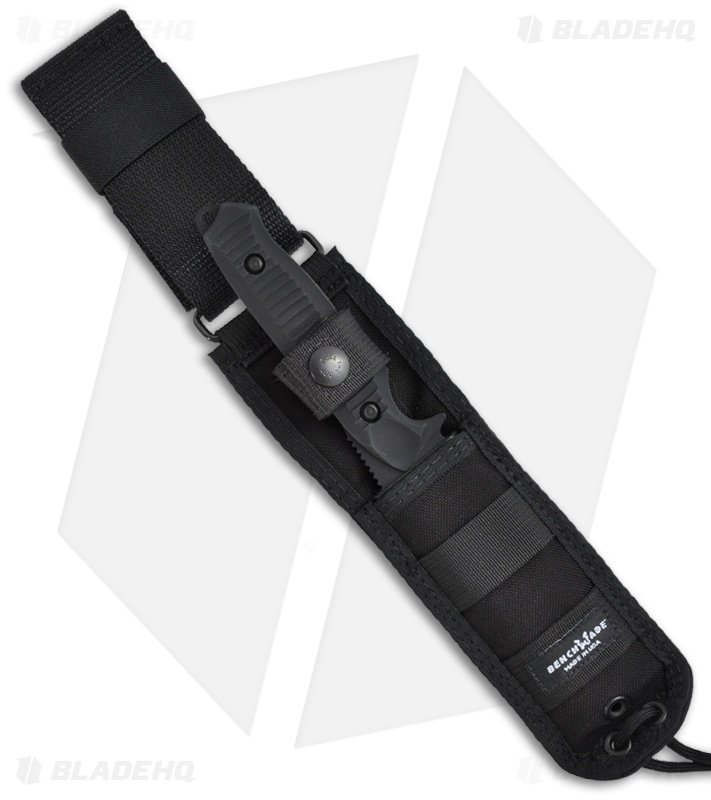Benchmade Nimravus Fixed Blade Knife (4.5" Black Serr) 140SBK