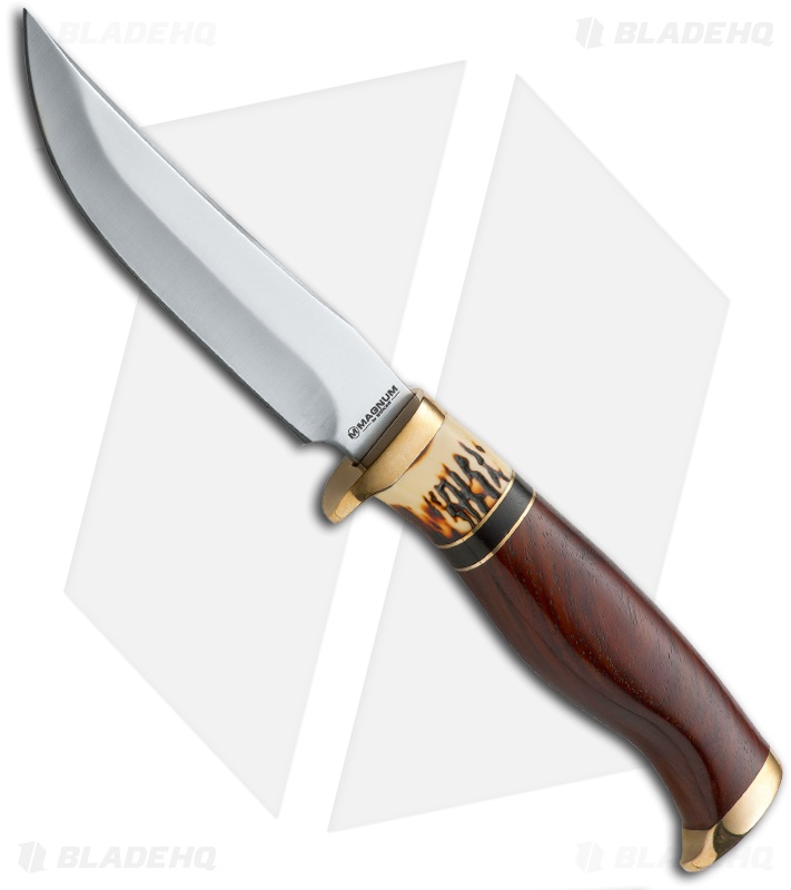 Boker Magnum Premium Skinner Fixed Blade Knife (4.7" Satin) 02LL163