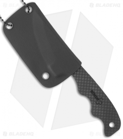 Boker Plus Featherweight Fixed Blade Knife (2.875" Carbon Fiber Plain) 02BO279