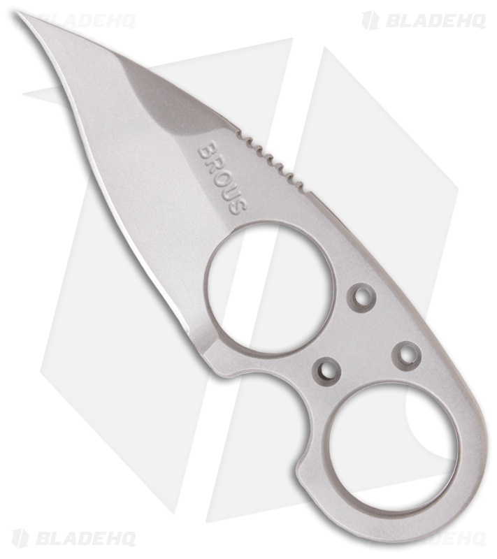Brous Blades Silent Soldier Hawk SS Neck Knife Fixed Blade (Bead Blast)