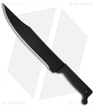 Cold Steel Bowie Point Machete Fixed Blade Knife (12" Black) 97BWM12S