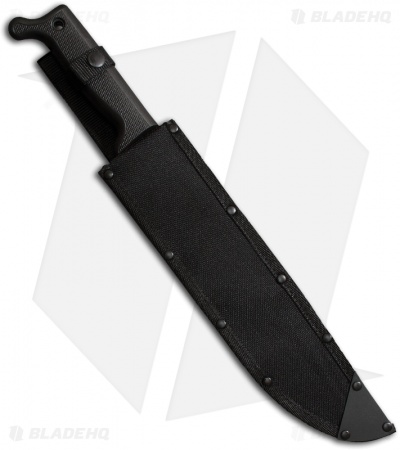 Cold Steel Bowie Point Machete Fixed Blade Knife (12" Black) 97BWM12S