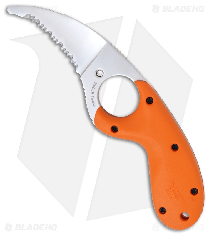 CRKT Kommer Bear Claw Fixed Blade Knife Orange (2.375