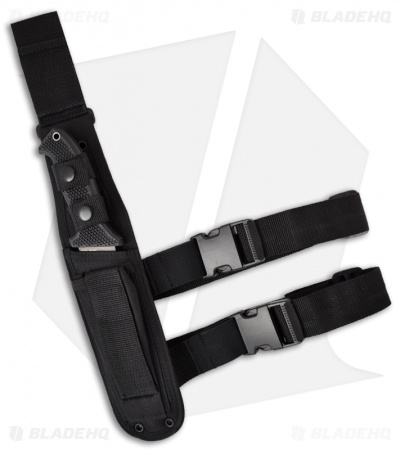 CRKT M60-16NK SOTFB Large Fixed Blade Tanto Knife (6.13" Black Serr)