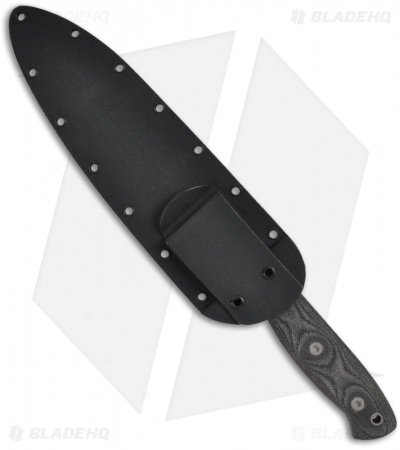 EnTrek Commando Fixed Blade Knife w/ Canvas Micarta (7" Bead Blast Plain)