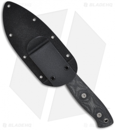 EnTrek Companion Fixed Blade Knife w/ Canvas Micarta Handle (4.1" Plain)