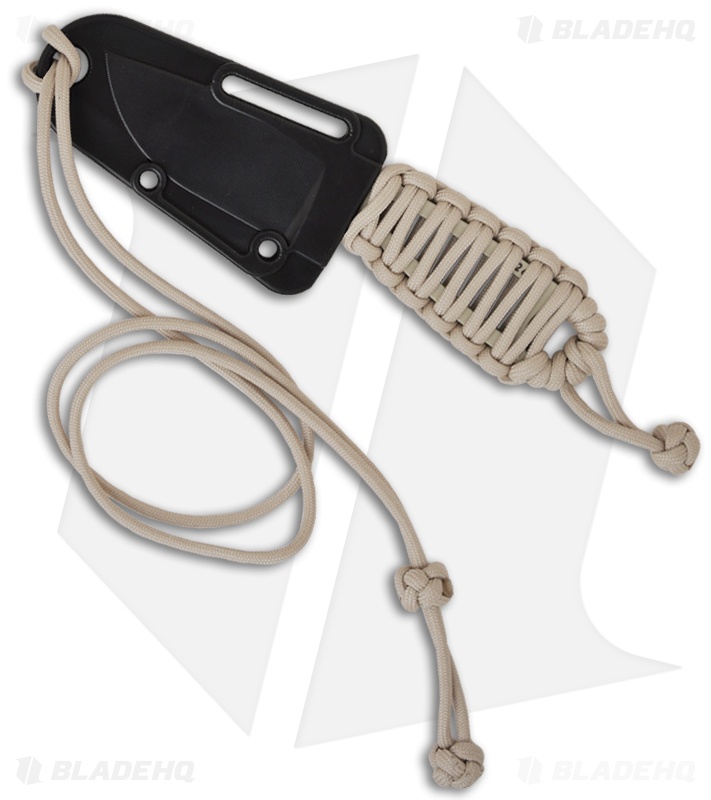 ESEE Knives Izula Desert Tan Survival Concealed Carry Knife Cord Wrapped Handle