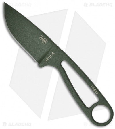 ESEE Knives Izula Knife Olive Drab Survival Neck Knife w/ Kit Extras OD Green