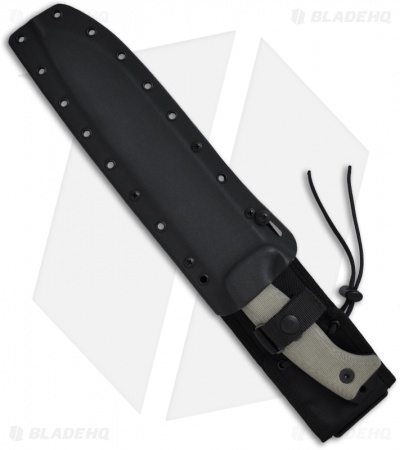 ESEE Junglas Survival Fixed Blade Knife + Sheath (10.5" Venom Green)