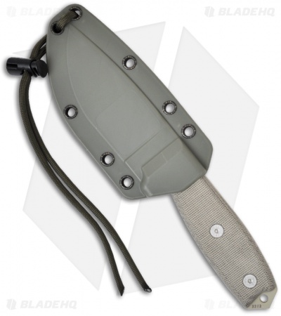 ESEE Knives ESEE-3SM-DT Modified Knife Green Sheath (3.88" Tan Serr)