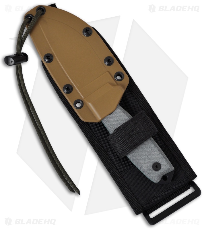 ESEE Knives ESEE-3P-MB Knife Coyote Sheath & MOLLE Back (3.88" Black)