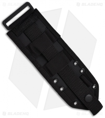 ESEE Knives ESEE-4S-CP-MB Clip Point Knife MOLLE Back (4.5" Black Serr)