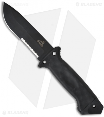 Gerber LMF II Infantry Black Fixed Blade Combat Knife (4.84" Black Serr) 1629