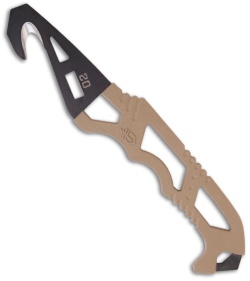 Gerber Crisis Hook Knife Rescue Tool w/ Sheath (Brown/Black) 0608