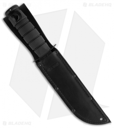 Ka-Bar Bowie Full-Size Knife Black Leather Sheath - Blade HQ
