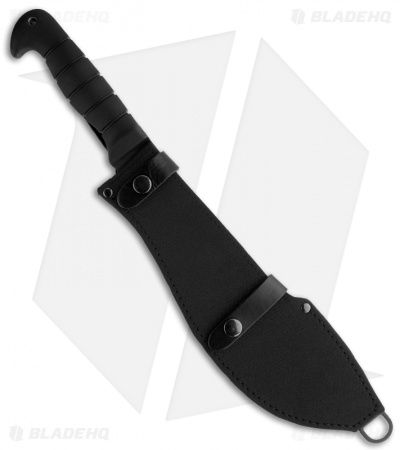 Ka-Bar Cutlass Machete Knife Fixed Blade (11" Black Plain) 1248