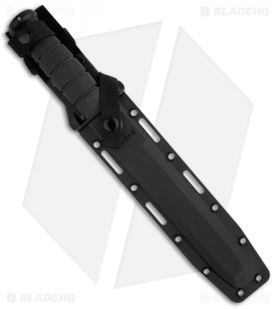 Ka-Bar Black Tanto Tactical Knife + Sheath (8" Black Serr) 1245