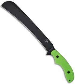 Ka-Bar Pestilence Chopper Zombie Killing Fixed Blade Knife (Black) - Blade HQ