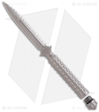Microtech A.D.O. Knife Fixed Blade Dagger (4.5" Bead Blast Full Serr) 115-9
