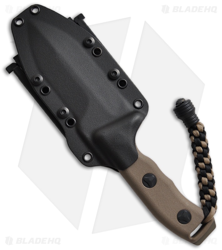 Microtech Tan Crosshair Knife Fixed Double Edge Blade (5