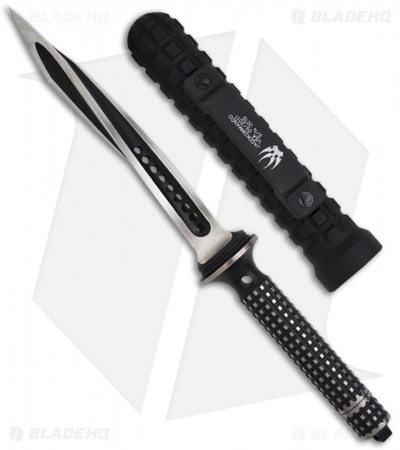 Microtech Semi-Custom Jagdkommando Knife Fixed Blade (7.13" Two-Tone Black)