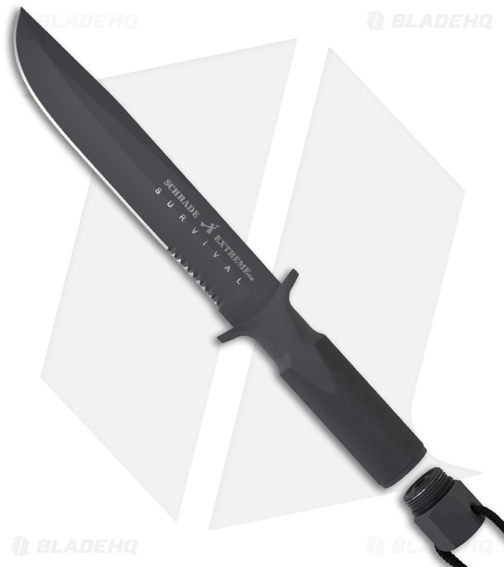 Schrade Extreme Survival Fixed Blade Knife (7.5" Gray Serr) SCHF2