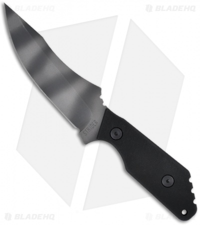 Strider Knives MV Fixed Blade Knife w/ Black G-10 (Tiger PLN)