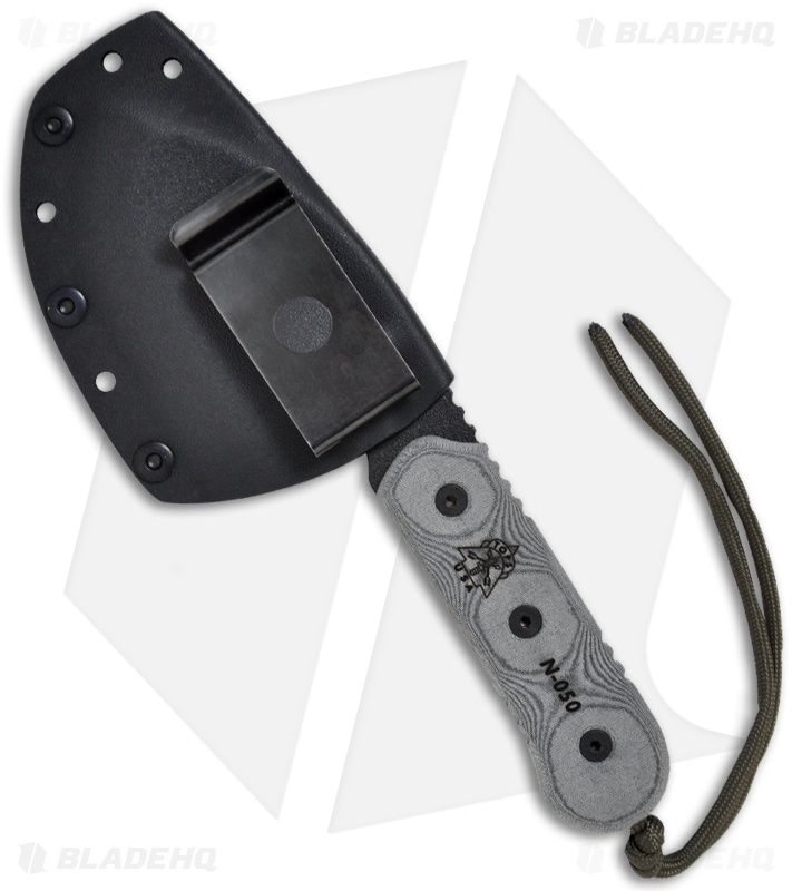 TOPS Knives ATM American Trail Maker Fixed Blade Knife (4" Black) ATM-01