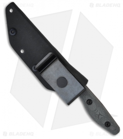 TOPS Knives Back Bite Knife Tactical Defense Fixed Blade (Black PLN) BKBT-01