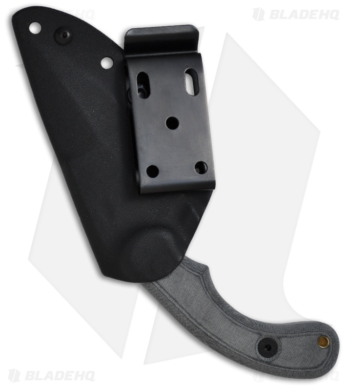 TOPS Knives Felony Stop Knife Double Edge Fixed Blade (3.5" Gray Plain) FELS-01