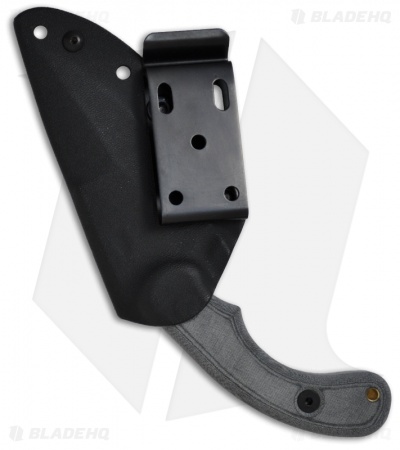 TOPS Knives Felony Stop Knife Double Edge Fixed Blade (3.5" Gray Plain) FELS-01