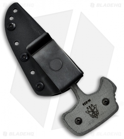 TOPS Knives Grim Ripper Knife Fixed Blade Push Dagger (3.75" Black Serr) GRPR-01