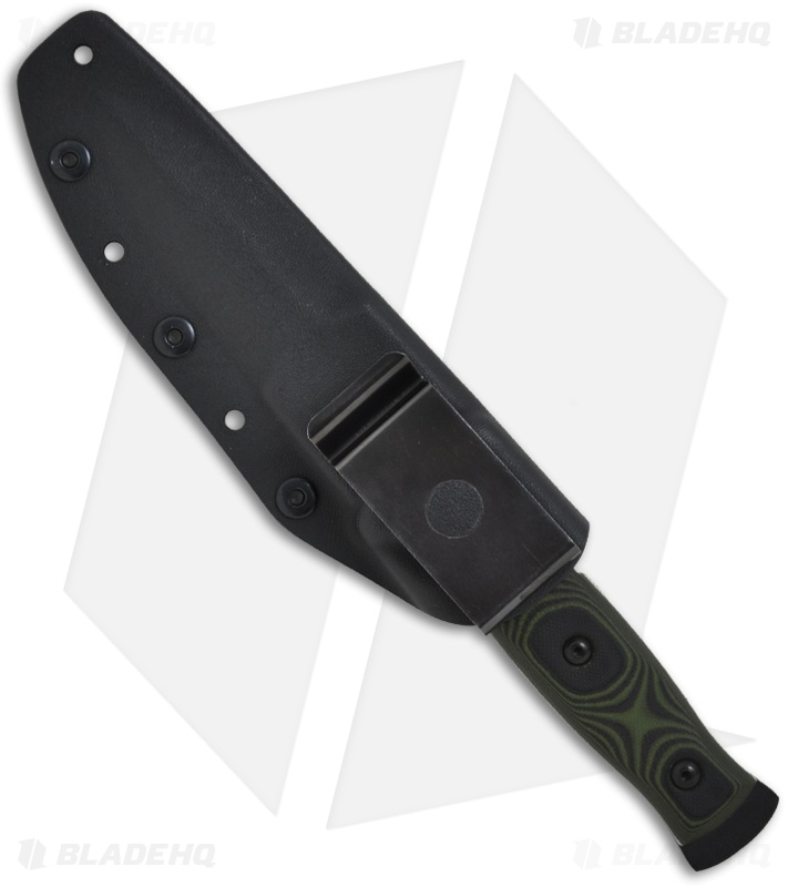 TOPS Knives Lone Rider Fixed Blade Spear Point Knife (Black PLN) LR-01