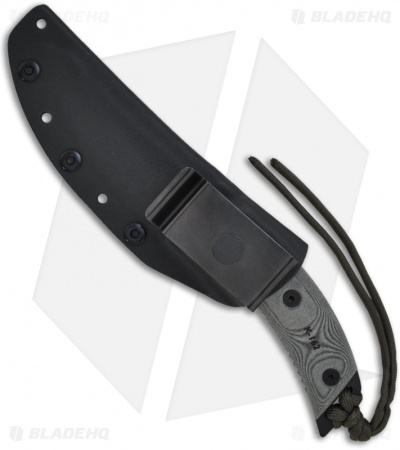 TOPS Knives Loner Fixed Blade Knife (Black PLN) L01
