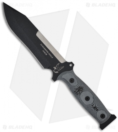 TOPS Knives Screaming Eagle Hunters Point Fixed Blade Knife (Black) SE6010-MH
