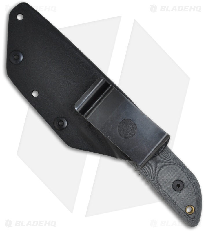 TOPS Knives Strikar XL Hunter's Point Knife Micarta (4" Black) STXL03-HP