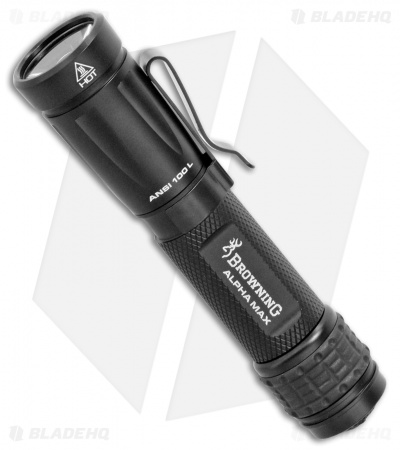 Browning Alpha Max Flashlight Black (155 Lumens) w/ Clip 3711239